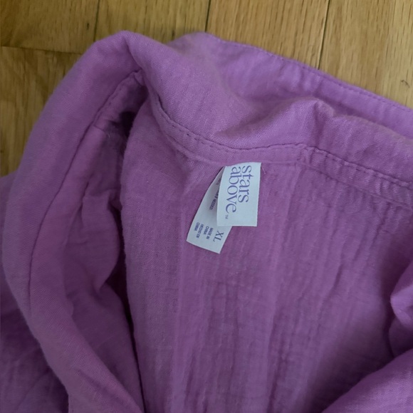 Stars Above NWT❗️BUNDLE SET❗️2 Piece Cotton Guaze button down shirt short set - Picture 6 of 8